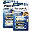 Panasonic Evolta AA Alkaline 1.5V Battery, 20 Times Longer Lasting Than Standard zinc Carbon Batteries,Anti-Leak Seal,Protects Power for up to 10 Years-Pack of 8
