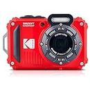 KODAK PIXPRO WPZ2 Rugged Waterproof Digital Camera 16MP 4X Optical Zoom 2.7" LCD Full HD Video, Red