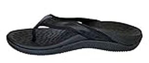 Or8 Wellness™ Orthotic Sandals. Plantar Fasciitis Relief with built in Arch Support & Heel Cup. Sturdy & Comfortable. Black. (7 UK/40 EU)