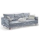 Clear Thicker Couch Cover for Pets, Heavy Duty Cat Scratch Sofa Cover for Protection Against Cat Dog Clawing, Waterproof Plastic Shield Covers for Couch, Sofa Slipover for Storage and Moving
