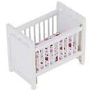 Baby Doll Crib, Toy Baby Bed Baby Toy Crib Doll Bedding for Dollhouse