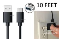 Cable de carga largo USB-C cable cargador enchufe de pared 4 controlador PlayStation 5 PS5