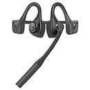 BANIGIPA Bluetooth Headset with Microphone, Open Ear Headphones Wireless Bluetooth Noise Cancelling for Laptop PC Computer Cell Phones, Air Conduction Headphones for Office Meeting Home Working-16 Hrs