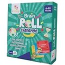 JASVANYA Brain Roll Challenge Cards - 100 Letter Card 2-5 Player- 120 Game Category Cards with 1 Wooden Dice & 1 Timer - Suitable for Age 6-99 Years:Educational Toy,