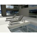 Brayden Studio® Granham Sun Lounger Set w/ Table Metal in Gray | 18 H x 83 W x 26 D in | Outdoor Furniture | Wayfair