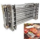 Bitty Big Q Stainless Steel Retractable Ultra-Compact Camp Grill Rack
