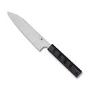 Spyderco Wakiita Funayuki Premium Kitchen Knife with 6.28" CTS BD1N Stainless Steel Blade and Black G-10 Handle - PlainEdge - K16GP