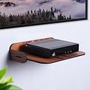Deskart Wooden TV Set Top Box and WiFi Router Stand with Decorative Show Pieces Holder | Wall Mount Shelves for Home TV Cabinet, Living Room Furniture and Office Decoration (Minimalist)