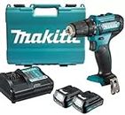 Generic Makita 12 volts max Li-ion Cordless Driver Drill DF333DWYE, 170 watt_hours, 0.39 inches, Blue and Black