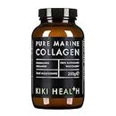 KIKI Health Pure Marine Collagen Powder - Hydrolysed Collagen Supplements - Type 1 Purified Collagen from Wild Fish - Naturally High in Protein for Bones, Joints, & Skin – Gluten Free (200g)