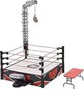 WWE Kickout Ring Wrekkin Playset with Randomized Ring Count, Springboard Launcher, Crane, WWE Championship & Accessories, 13-Inch X 20-Inch Ring, Multicolor