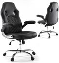 Gaming Chair, Home Office Computer 18.5D x 19.88W x 45.87H in, Dark Black
