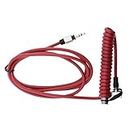 NYLSA Aux Auxiliary Cable Wire Cord for Monster Solo Beats Studio Headphones by Dr Dre Solo Studio Solohd Headphones Cable Red