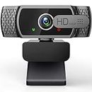 Webcam for PC with Microphone - 1080P FHD Webcam with Privacy Cover & Webcam Mounts, Plug and Play USB Web Camera for Desktop & Laptop Conference, Zoom, Skype, Facetime, Windows, Linux, and macOS