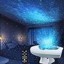 𝑾𝒉𝒊𝒕𝒆 𝑺𝒕𝒂𝒓𝒔 Galaxy Night Light Projector for Bedroom– Ultra Quiet Star Projector Galaxy Light – 15 Nebula Effects for Kids Adults, Remote Control, Large Coverage Area, Gift
