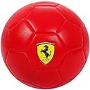 FERRARI Official Match Football Soccer Ball Size 5 PVC Club Team Training Futbol (Red)
