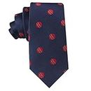 Cricket Fan | Cricketer World Cup | Cricket Player Bowler Tie for Men | Work Ties for Him | Birthday Pressie for Guys (Cricket)