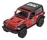 Kinsmart Plastic Jeep Wrangler, Pack Of 1, Red