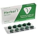 Herbal V Green Libido Booster for Women - Powerful Fast Acting Female Enhancing Pills - High Potency of Maca Root, Ginseng Rhodiola Rose & Ginko Biloba - Vegan Friendly Ingredients - 10 Tablets