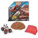 Monster Jam, Monster Mutt Dalmatian Monster Dirt 1lb Playset with Official 1:64 Scale Die-Cast Monster Truck, Kids Toys for Boys Ages 3 and up