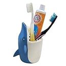 Lily’s Home Fun Kids Animal Toothbrush Holder, Bathroom Organizer, Pencil Cup - Shark