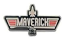 Maverick Top Navy Pilot Fighter Plane Air Force Airplane Wings Star Tomcat Call Sign 1.3" Enamel Pin Badge, 1.3 Inches, Enamel, enamel