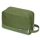 WANDF Beauty Bag Men's Backpack Women's Cosmetic Bag Toiletry Bag for Men & Women in Premium Quality (A-Pure Army Green)