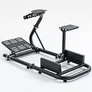 Marada Racing Simulator Frame Adjustable Wheel Stand Round Tube Upgrade fit for Logitech G25 G27 G29 G920 Thrustmaster Tx 458, T500 RS, T300RS Wheels, Shifter and Pedals not Include