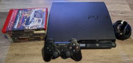 Sony PlayStation 3 Slim Console Bundle - 6 GAME BUNDLE Included - Tested