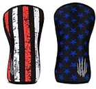 Bear KompleX Durable Knee Sleeves (Sold AS A Pair of 2) Compression and Support for Weightlifting, and Powerlifting - 5mm Neoprene Sleeve for The Best Squats - Both Women & Men - by, Stars 5mm XL