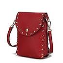 MKF Collection Crossbody bags for woman shoulder cell phone purse wallet, Filomena Red
