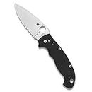 Spyderco Manix 2 XL Signature Folding Utility Pocket Knife with 3.85" CPM S30V Steel Blade and Durable Black G-10 Handle - PlainEdge - C95GP2