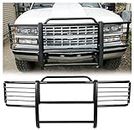 HECASA Grille Brush Guard Compatible with 1988-1998 Chevy Chevrolet C/K Series 1500 1988-2000 C/K Series 2500/3500 1992-1994 Blazer/Jimmy 1992-1999 Suburban 95-99 Tahoe/Yukon Front Bumper Grill Guard