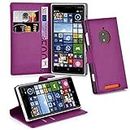 cadorabo Coque pour Nokia Lumia 830 en ORCHIDÉE Violets - Housse Protection avec Fermoire Magnétique, Stand Horizontal et Fente Carte - Portefeuille Etui Poche Folio Case Cover