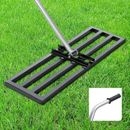 Lawn Leveling Rake,36x10 inch Lawn Leveler Tool with 6.5 FT(87'')Aluminum Handle