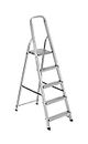 GARDEN FRIEND S1405105 Everest Aluminium Ladder for Home & DIY Use Maximum Load 150 kg, Silver