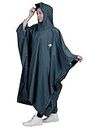 ROCKSPORT Unisex Outdoor Rain Poncho for Adult,Multi Use, Waterproof, Lightweight, Reusable & Packable, One Size Fits Most (Airforce Blue)