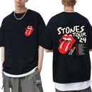 Rolling Stones 2024 Hackney Diamonds Tour Shirt  Rolling Stones Band Fan Shirt