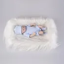 60 x 50cm Newborn Baby Infant Photo Blanket Fake Fur Rug Blankets Plush Photography Background Props