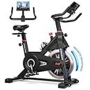 DMASUN Exercise Bike, Super Quiet Magnetic Resistance Stationary Bike, Indoor Cycling Bike with Comfortable Seat Cushion, Digital Display with Pulse,330LB Capacity