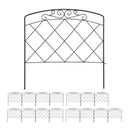 16 pezzi recinzione da letto metallo, recinzione a traliccio decorazione, recinzione a sconto inserto per letti recinzione da prato