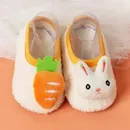 Winter Children Floor Shoes For Baby Slippers Infant Toddler Plush Warm Boys Girl Soft Anti-slip