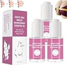 Breast Shaping Essential Oil, Breast Plumping Massage Oil, Natural Bust up Essential Oil, Anti-Sagging, Eliminate Chest Wrinkle, for All Skin Types (3pcs)