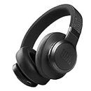 JBL Live 660NC - Wireless Over-Ear Noise Cancelling Headphones with Long Lasting Battery and Voice Assistant - Black, 40mm dynamic driver