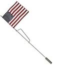 Beaver Dam Tip-Up Replacement American Flag and Rod Assembly, Red/Blue