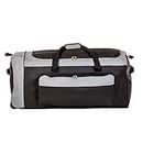 Jetstream Foldable 145L Duffle Bag with Triple Inline Wheels, Large Collapsible Duffel for Camping & Travel, Black Grey