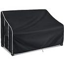 FORSPARK Patio Furniture Covers Waterproof, Outdoor Sofa Covers Heavy Duty, Fit up to 79 W x 38 D x 35 H inches, Black