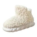 MYADDICTION High Top Slipper Winter Household Boots Plush Slippers for Girls Boys 38 to 39 White Clothing, Shoes & Accessories | Womens Shoes | Slippers