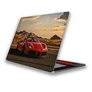 SP Graphics Laptop Sticker Printed Vinyl Top Only Skin Sticker for Laptop Screen Size 15.6-Inches - Car Design