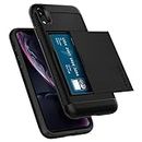 Spigen [Slim Armor CS iPhone Xr Case 6.1 inch with Slim Dual Layer Wallet Design and Card Slot Holder for iPhone Xr (2018) 6.1 inch - Black